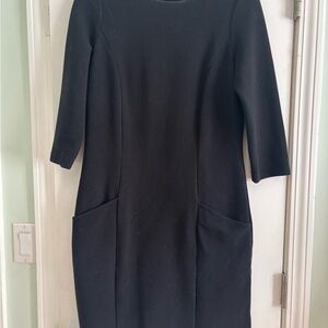 Boden Ottoman Long-Sleeve Sheath Dress